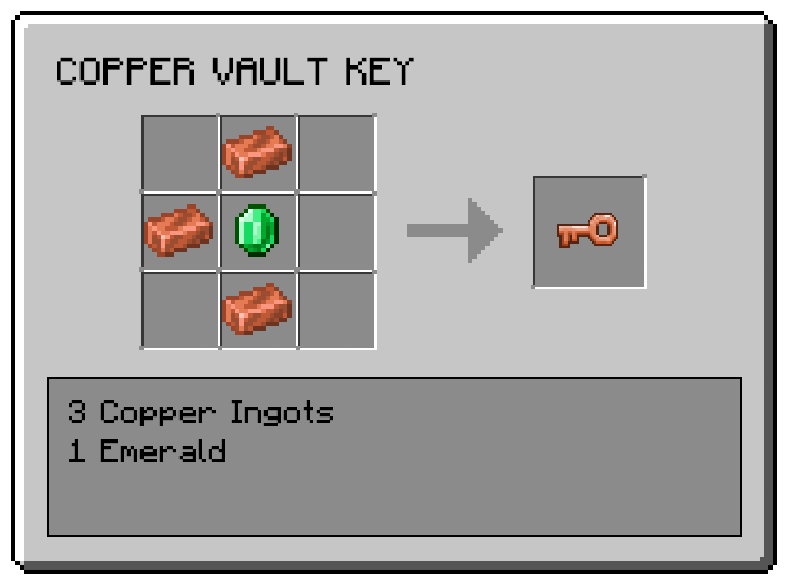 Copper Vault Key crafting recipe