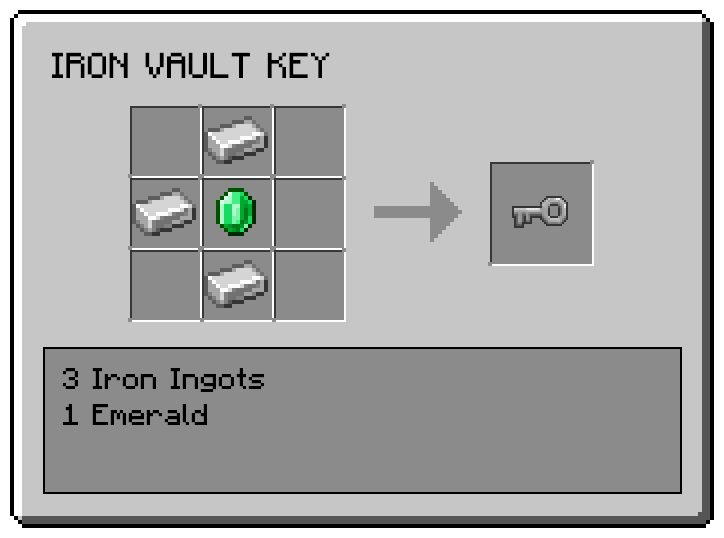 Iron Vault Key crafting recipe